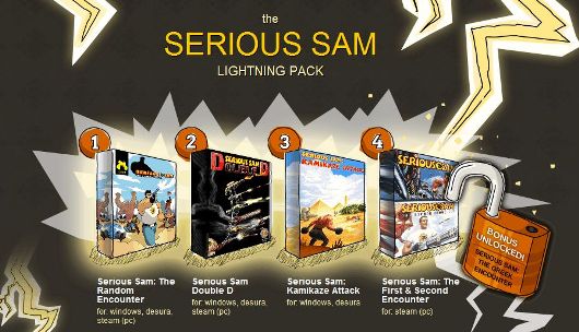 Indie Royale presents the Serious Sam lightning deal, Game Crazy