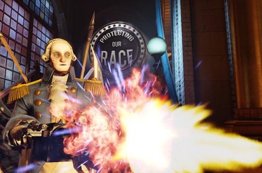 Introducing BioShock Infinite&#8217;s second heavy hitter: George Washington with a mini-gun, Game Crazy