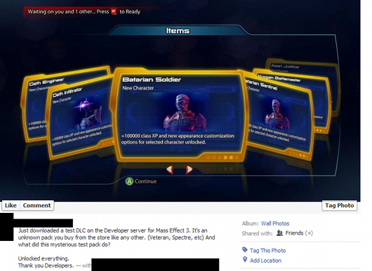 Rumor: Mass Effect 3 multiplayer DLC spotted, Game Crazy