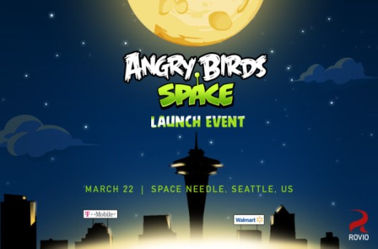 Angry Birds Space marketing crafts a giant weapon on the Space Needle, Game Crazy