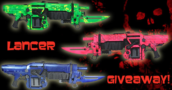 GIVEAWAY &#8211; 3 NEW Gears Of War 3 Retro Lancer Replicas In Popular Game Skins, Game Crazy