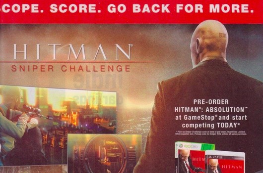 &#8216;Hitman: Sniper Challenge&#8217; spotted in magazine ad; spinoff game is Absolution pre-order bonus, Game Crazy