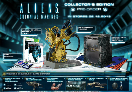 Aliens: Colonial Marines Collector&#8217;s Edition, Gamestop pre-order bonus now official, Game Crazy