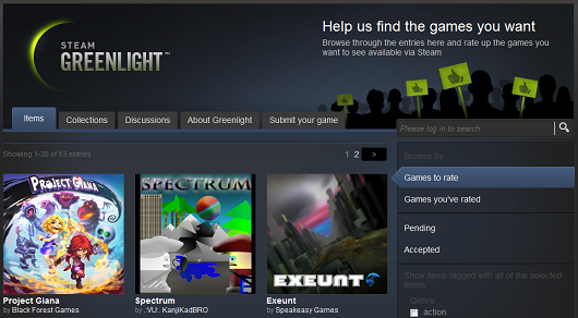 Steam Greenlight is live, more than 30 games awaiting judgement, Game Crazy