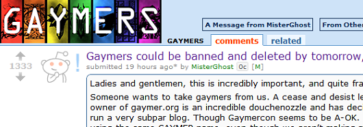 Owner of &#8216;Gaymer&#8217; trademark sends cease and desist to Reddit, Game Crazy