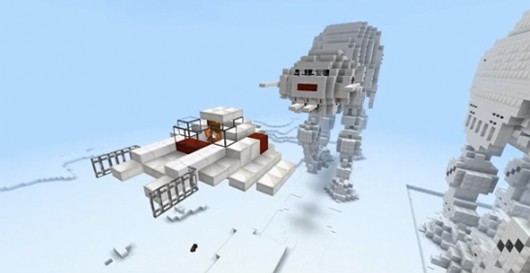 Star Wars: The Empire Strikes Back&#8217;s Hoth battle recreated in Minecraft, Game Crazy