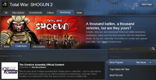 Total War: Shogun 2 &#8216;Assembly Kit&#8217; launches, integrates Steam Workshop, Game Crazy