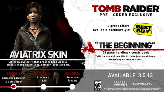 Tomb Raider pre-order bonuses include jackets, mud, Game Crazy