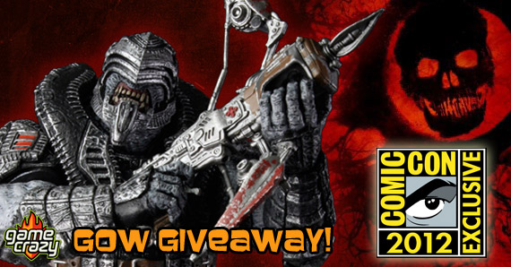 Gears of War 3 Giveaway- Win a 2012 SDCC Exclusive Elite Theron Action Figure!, Game Crazy