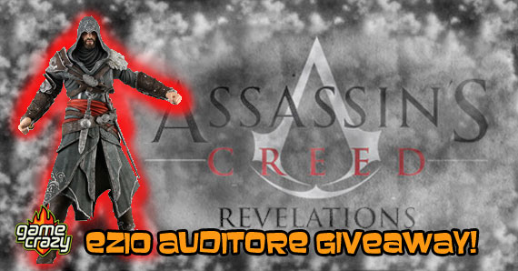 Assassin&#8217;s Creed Giveway Rd 2 &#8211; Revelations Ezio Auditore Action Figure, Game Crazy