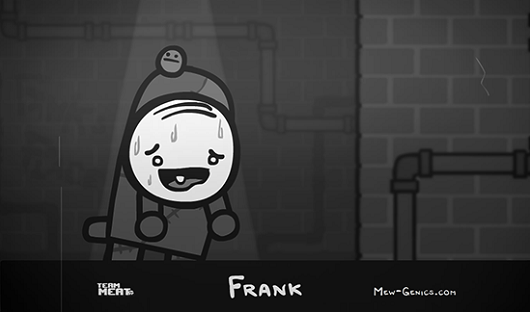 Team Meat&#8217;s third Mew-Genics character, Frank, has head problems, Game Crazy