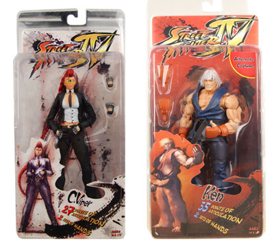 Street Fighter 4 Giveaway &#8211; Crimson Viper and Alternate Costume Ken Action Figures, Game Crazy